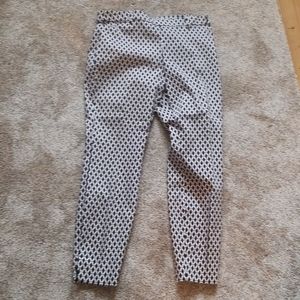H&M straight leg pants with side zip, sz 8